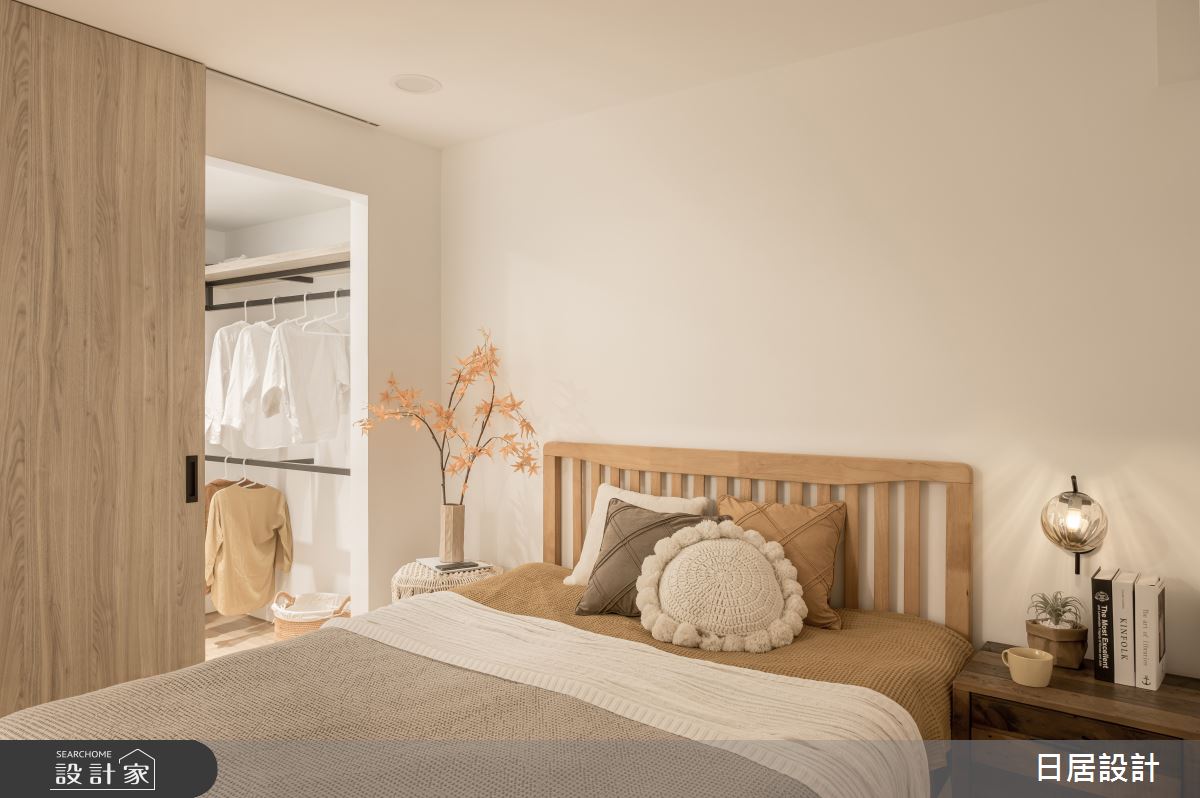 21坪老屋(31~40年)＿混搭風臥室更衣間案例圖片＿日居設計＿日居_秋褐之34