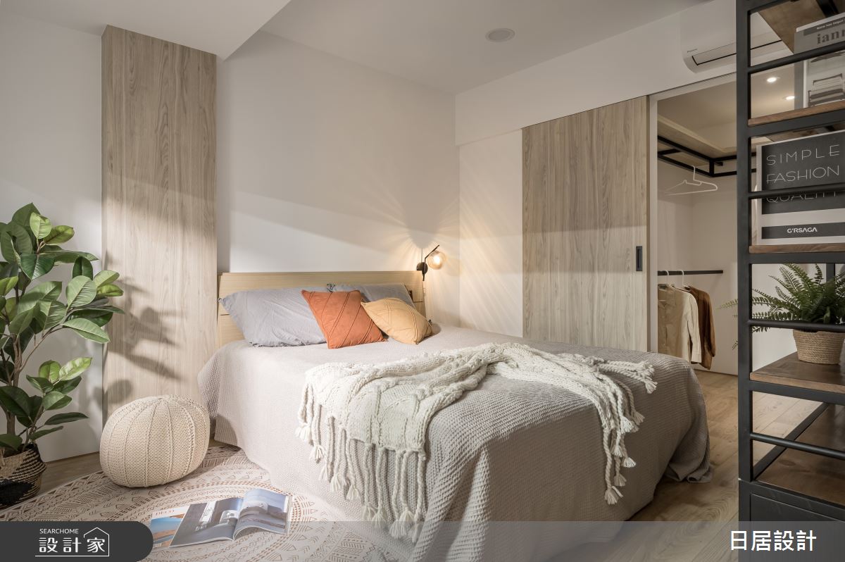 21坪老屋(31~40年)＿混搭風臥室更衣間案例圖片＿日居設計＿日居_秋褐之40