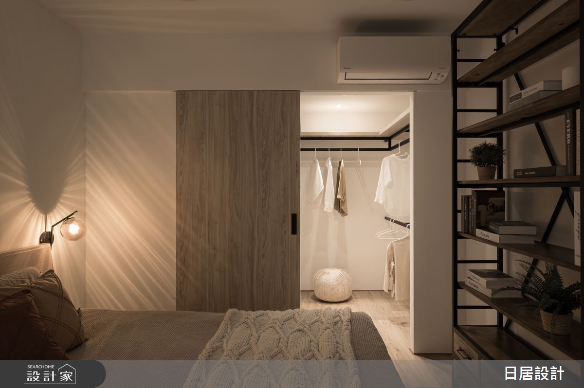 21坪老屋(31~40年)＿混搭風臥室更衣間案例圖片＿日居設計＿日居_秋褐之42
