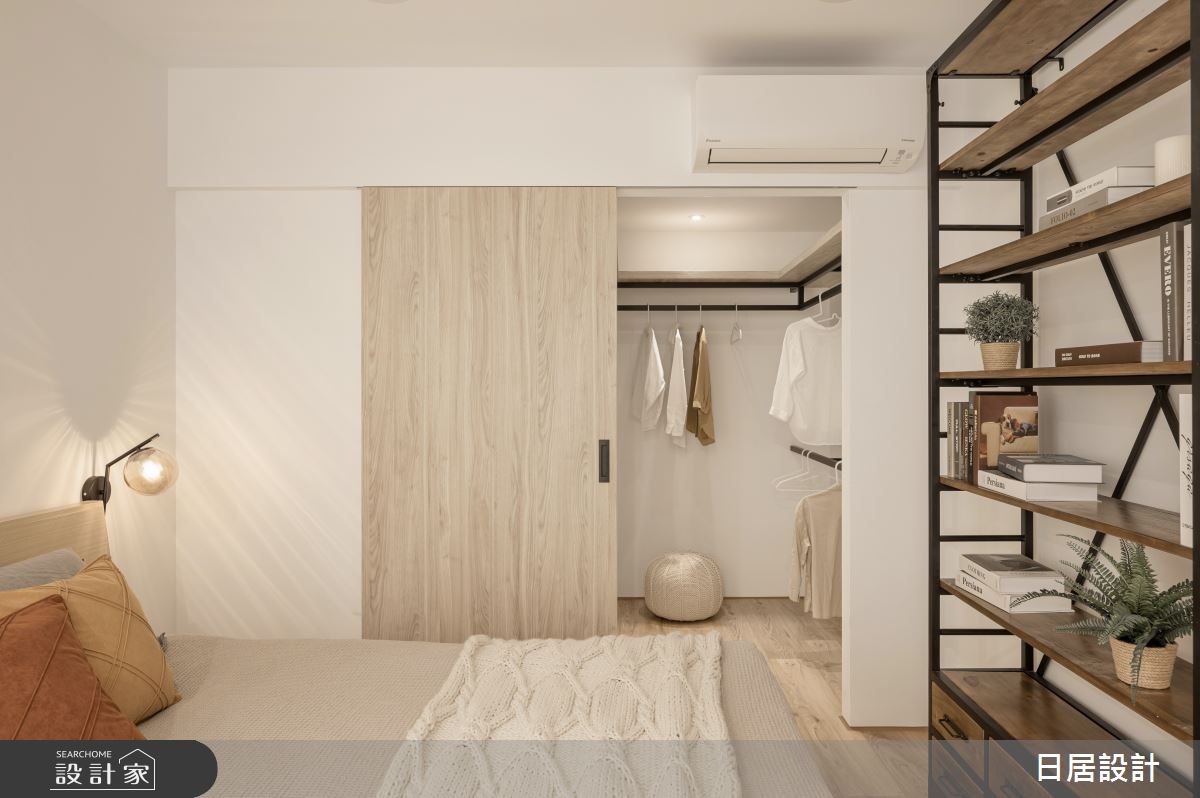 21坪老屋(31~40年)＿混搭風臥室更衣間案例圖片＿日居設計＿日居_秋褐之41