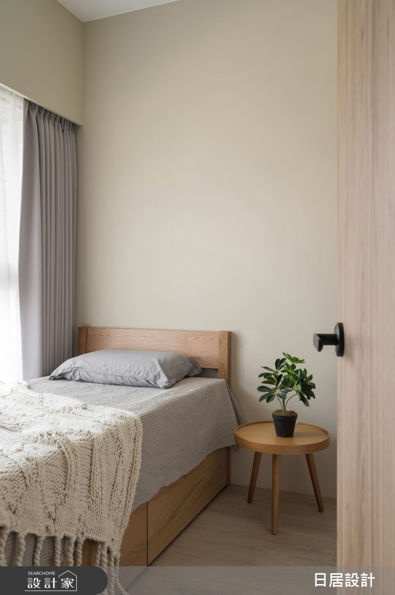 13坪新成屋(5年以下)＿混搭風臥室案例圖片＿日居設計＿日居_林蔭下的焦糖香之18