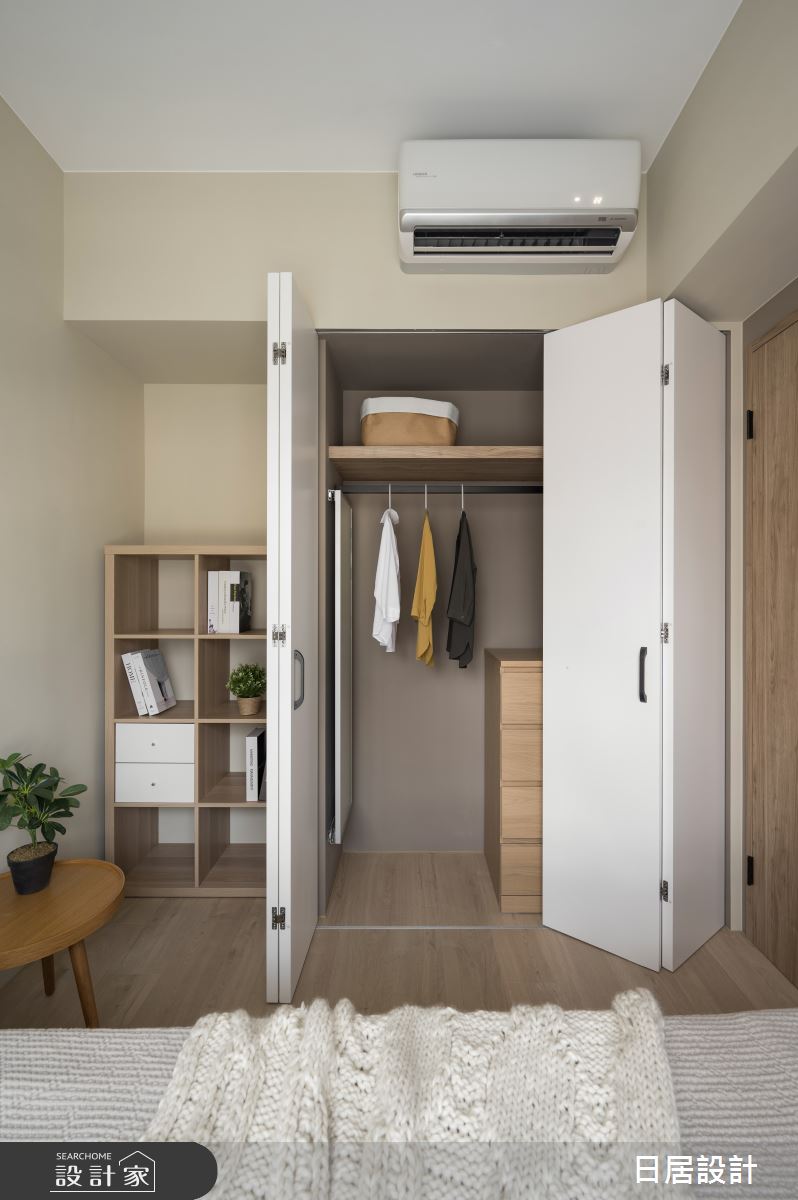 13坪新成屋(5年以下)＿混搭風臥室案例圖片＿日居設計＿日居_林蔭下的焦糖香之21