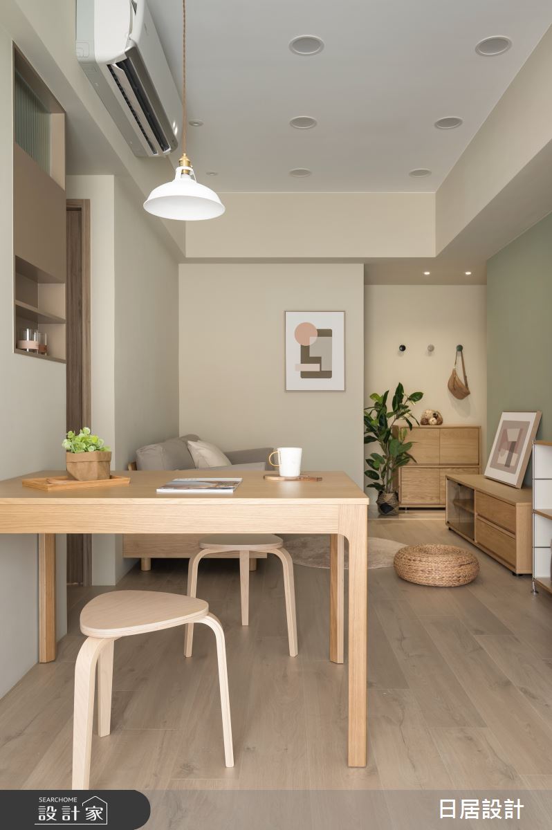 13坪新成屋(5年以下)＿混搭風餐廳案例圖片＿日居設計＿日居_林蔭下的焦糖香之8