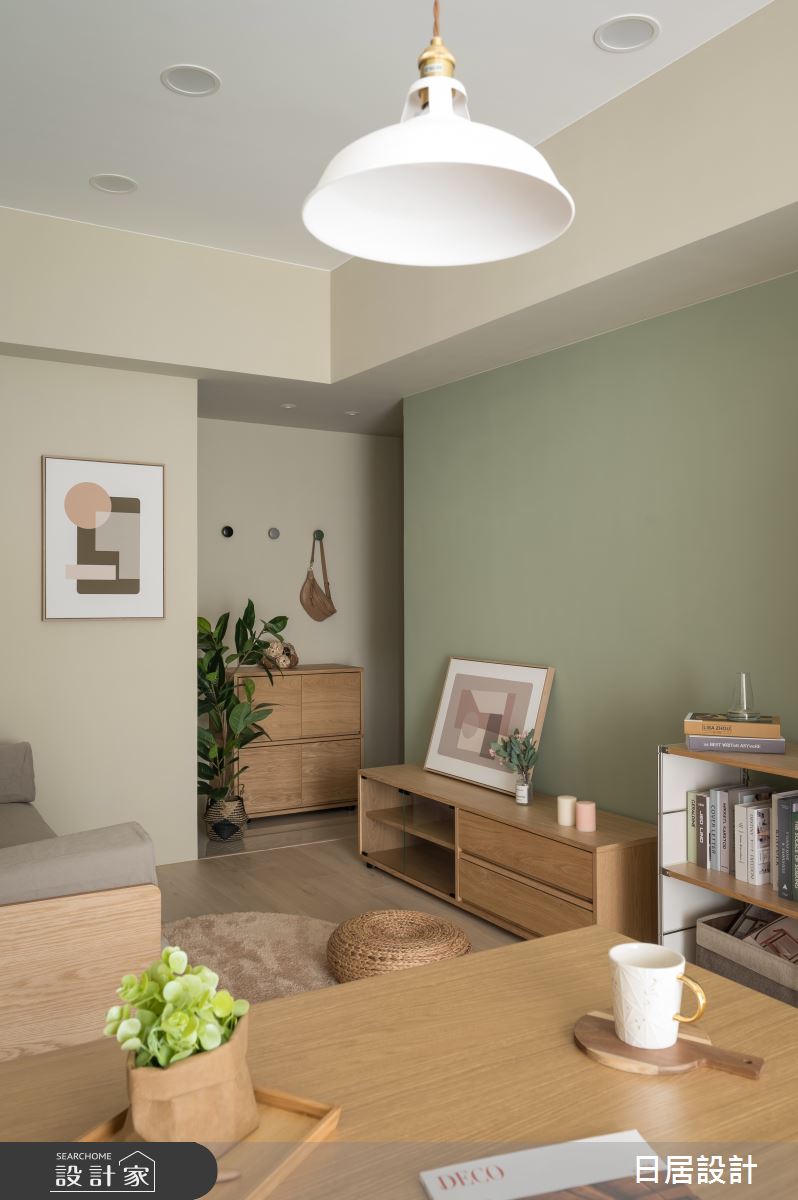 13坪新成屋(5年以下)＿混搭風客廳餐廳案例圖片＿日居設計＿日居_林蔭下的焦糖香之10