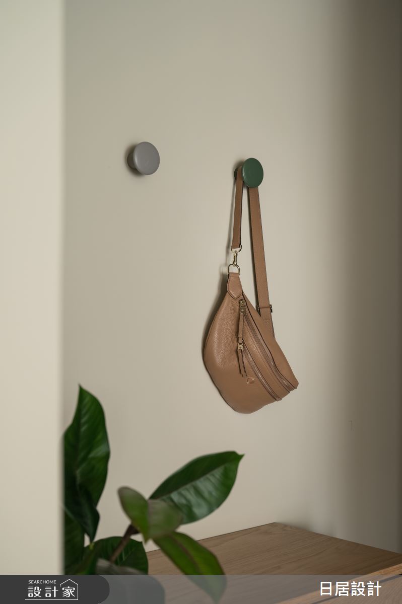 13坪新成屋(5年以下)＿混搭風玄關案例圖片＿日居設計＿日居_林蔭下的焦糖香之2