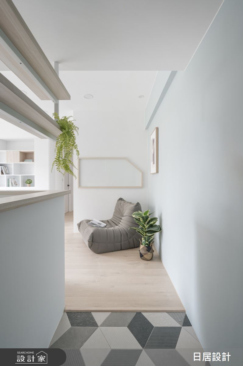 19坪老屋(16~30年)＿混搭風玄關案例圖片＿日居設計＿日居_彩針糖雪糕之1