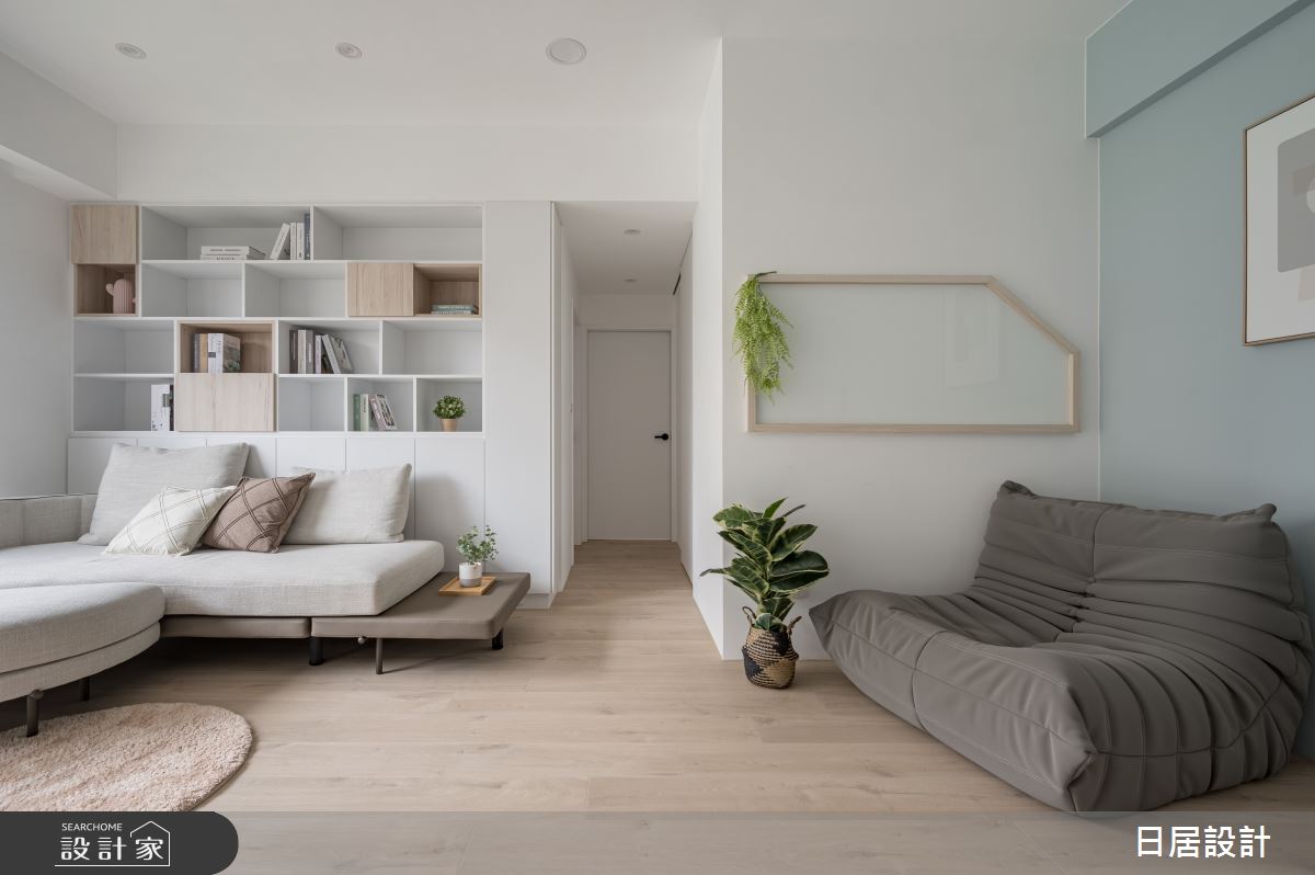 19坪老屋(16~30年)＿混搭風客廳案例圖片＿日居設計＿日居_彩針糖雪糕之4