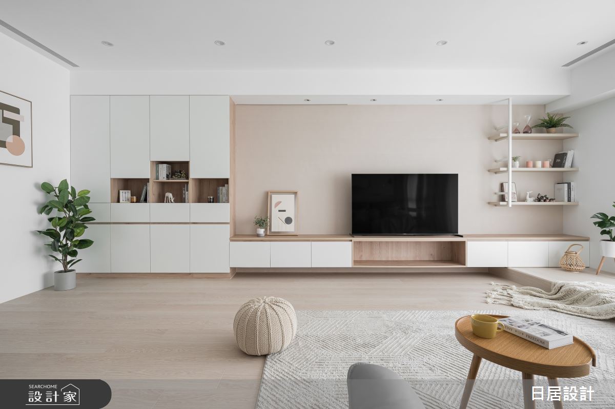 40坪新成屋(5年以下)＿混搭風客廳案例圖片＿日居設計＿日居_芬多精饗宴之10
