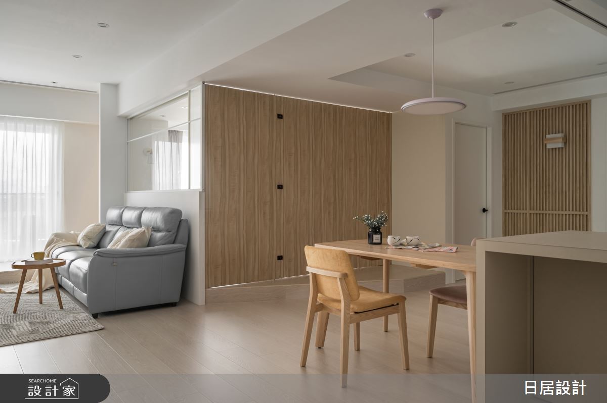 40坪新成屋(5年以下)＿混搭風客廳餐廳書房案例圖片＿日居設計＿日居_芬多精饗宴之30