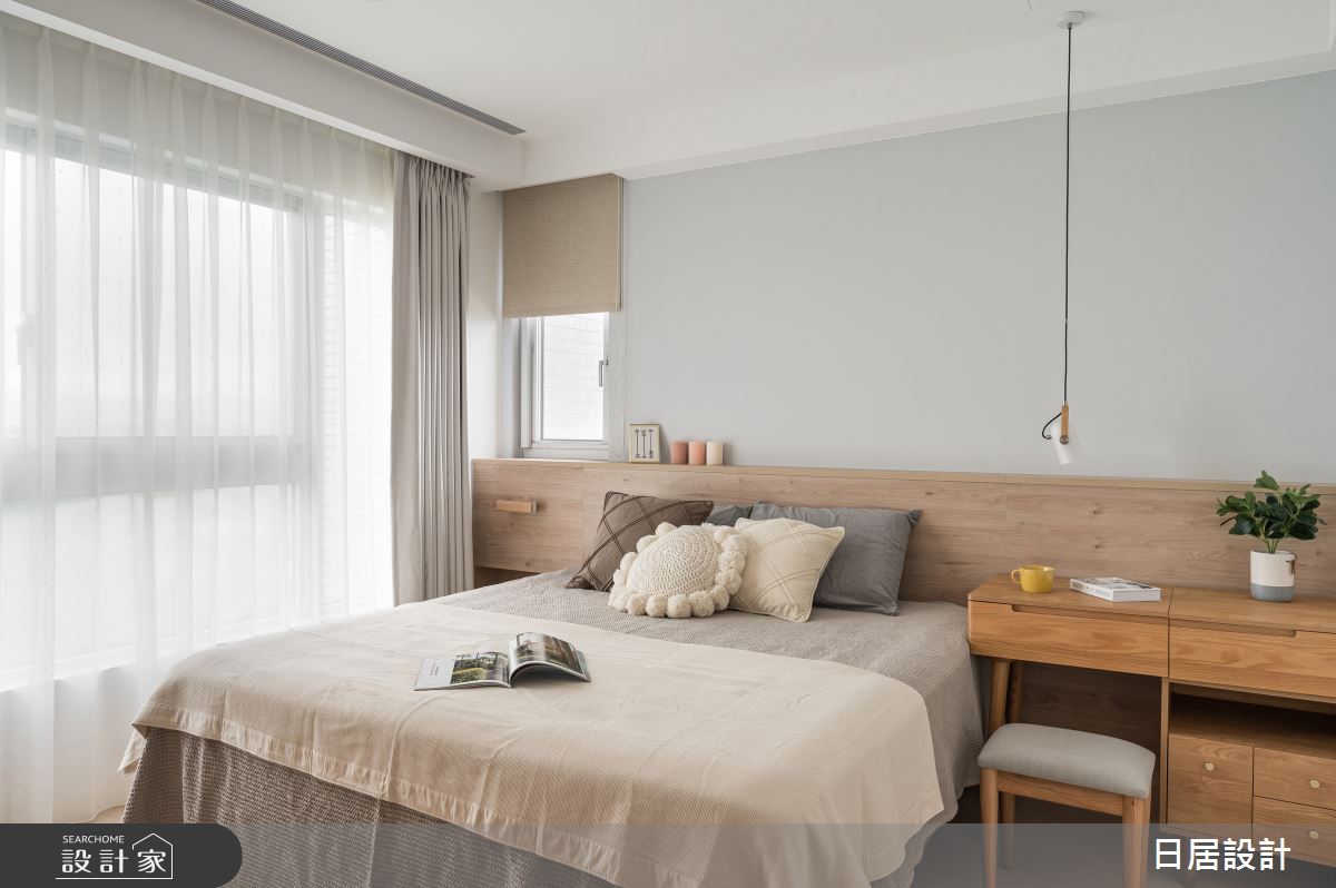 40坪新成屋(5年以下)＿混搭風臥室案例圖片＿日居設計＿日居_芬多精饗宴之31