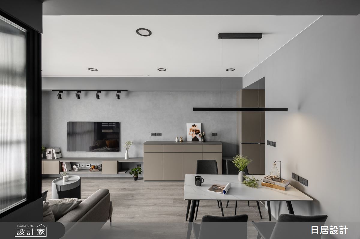 30坪新成屋(5年以下)＿混搭風客廳案例圖片＿日居設計＿日居_黑芝麻藍莓馬芬之6