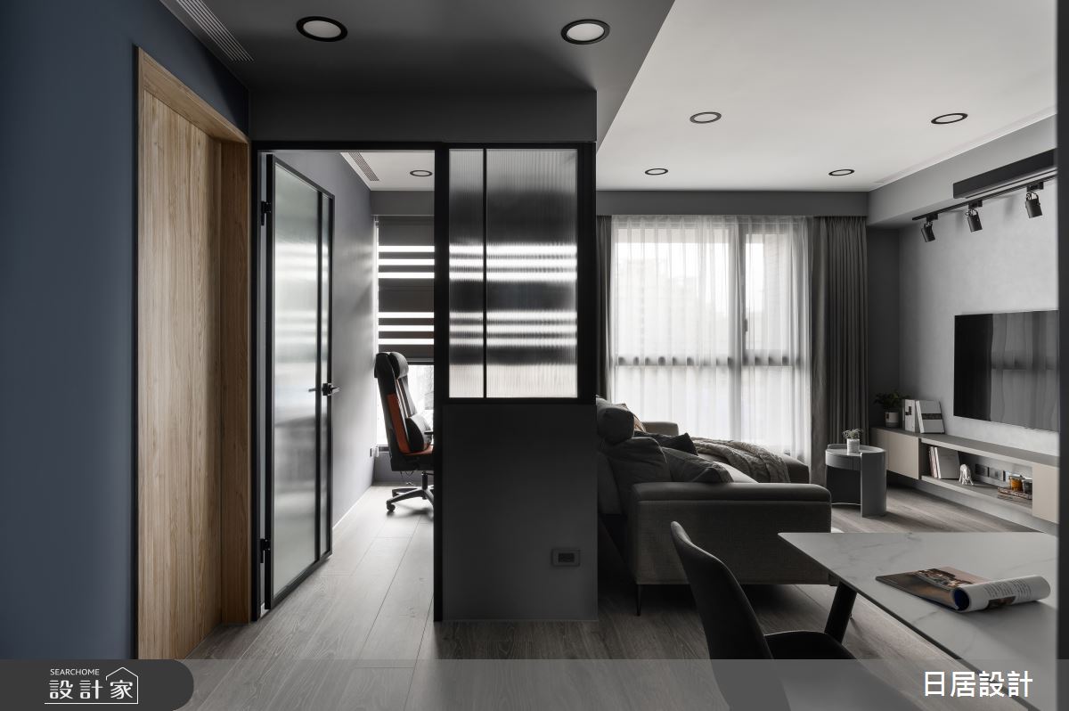 30坪新成屋(5年以下)＿混搭風客廳案例圖片＿日居設計＿日居_黑芝麻藍莓馬芬之10