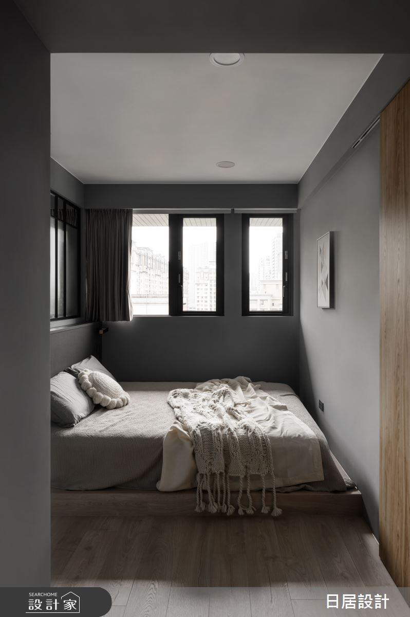 30坪新成屋(5年以下)＿混搭風臥室案例圖片＿日居設計＿日居_黑芝麻藍莓馬芬之16