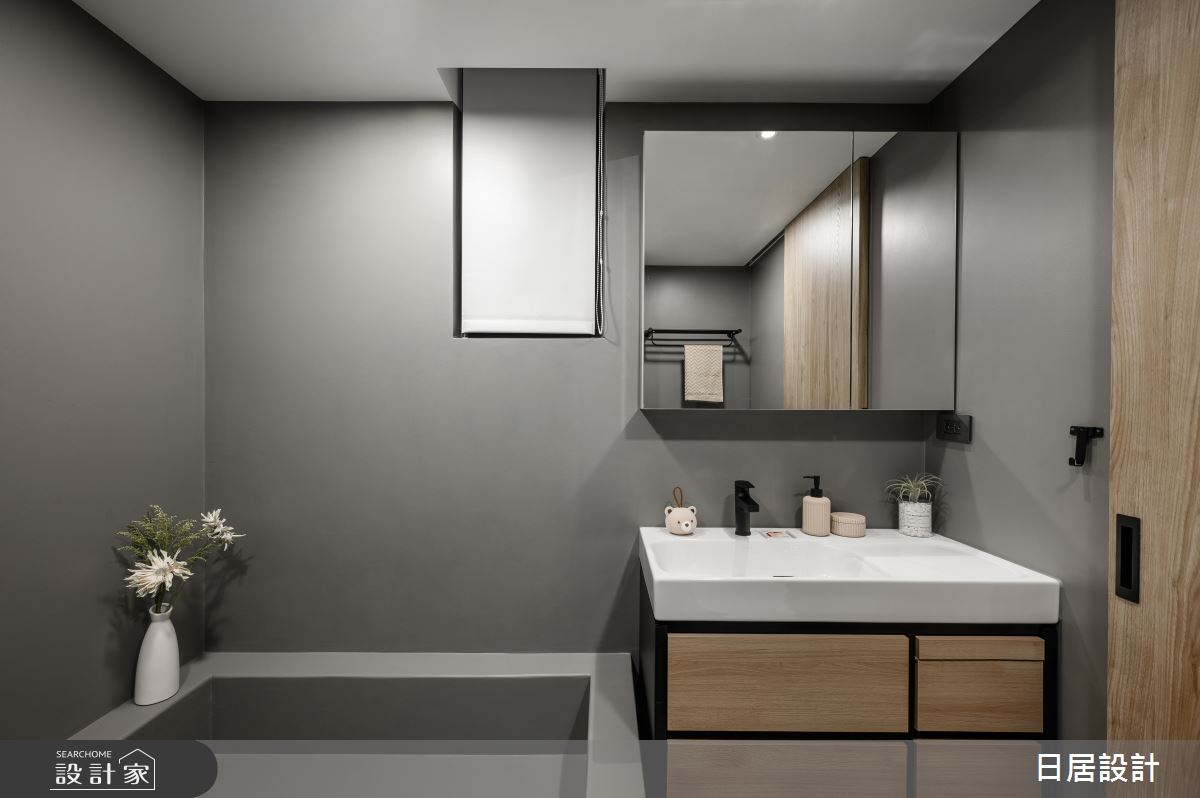 30坪新成屋(5年以下)＿混搭風浴室案例圖片＿日居設計＿日居_黑芝麻藍莓馬芬之23