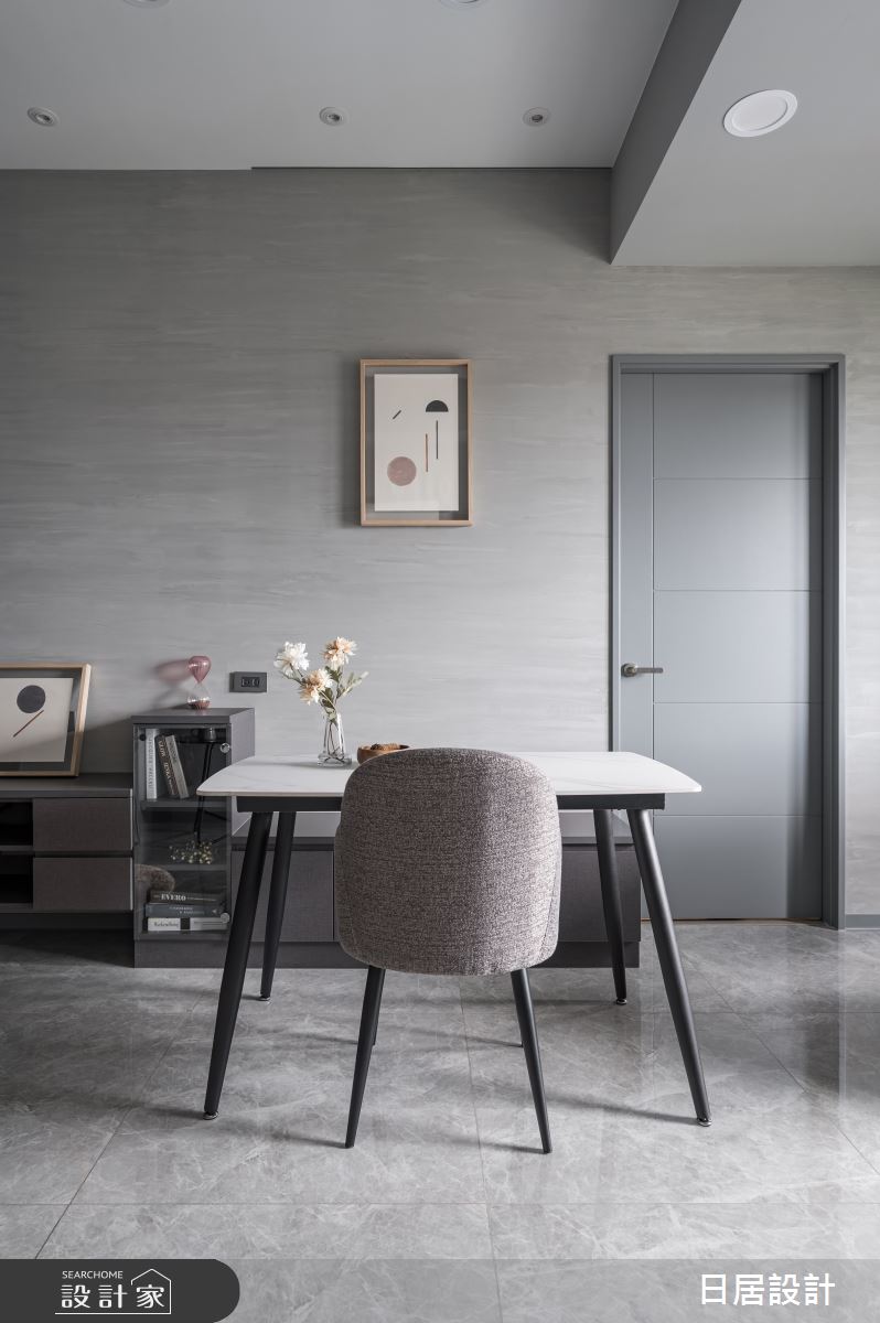 15坪新成屋(5年以下)＿混搭風餐廳工作區案例圖片＿日居設計＿日居_無彩調色盤之10