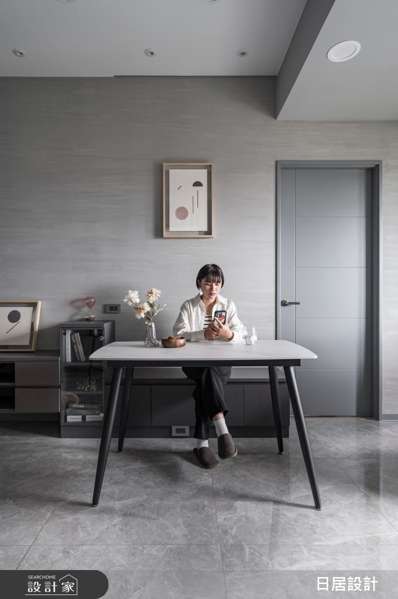 15坪新成屋(5年以下)＿混搭風餐廳案例圖片＿日居設計＿日居_無彩調色盤之11