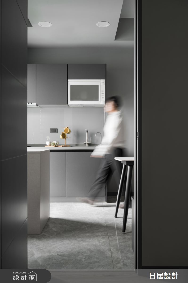 15坪新成屋(5年以下)＿混搭風餐廳廚房案例圖片＿日居設計＿日居_無彩調色盤之12