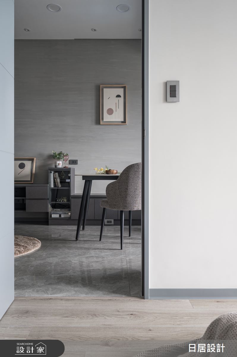 15坪新成屋(5年以下)＿混搭風臥室案例圖片＿日居設計＿日居_無彩調色盤之15