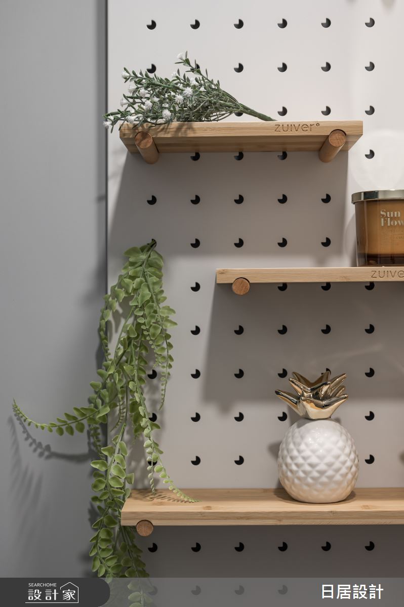 15坪新成屋(5年以下)＿混搭風玄關案例圖片＿日居設計＿日居_無彩調色盤之3