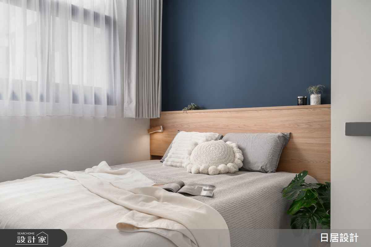 12坪中古屋(5~15年)＿混搭風臥室案例圖片＿日居設計＿日居_藍色湖畔之17
