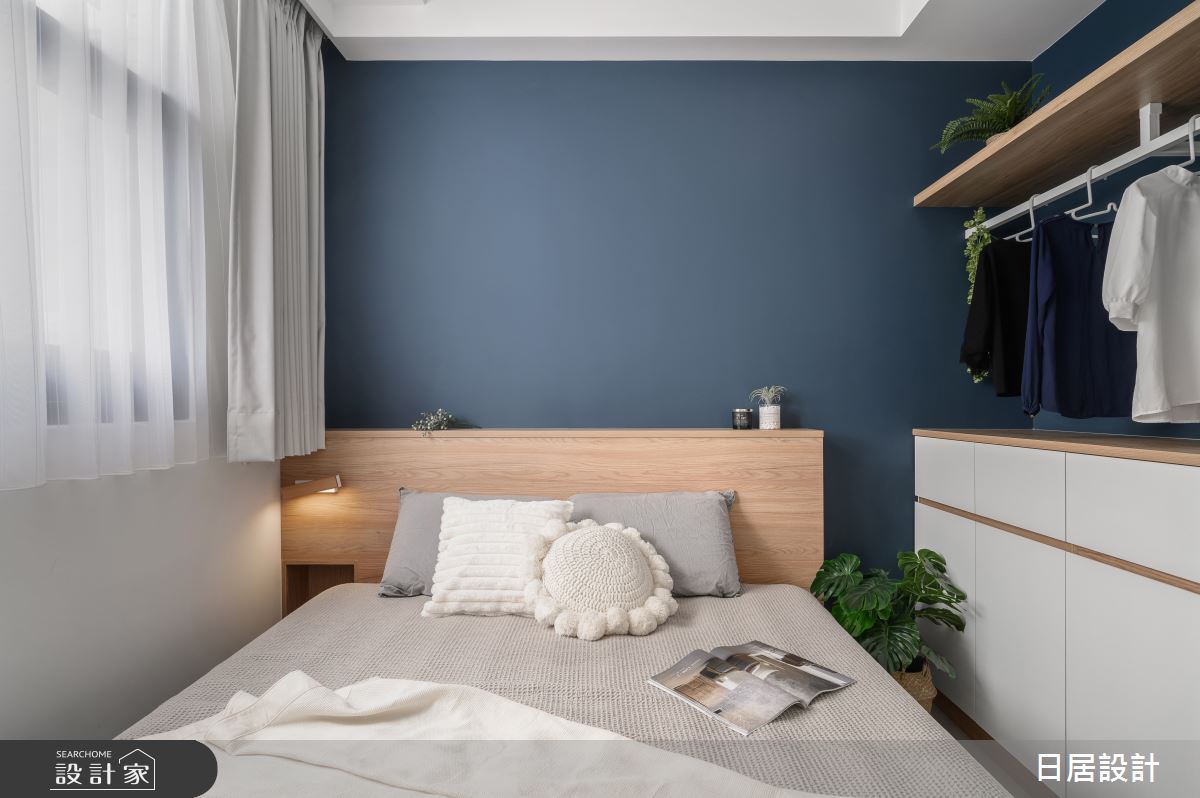 12坪中古屋(5~15年)＿混搭風臥室案例圖片＿日居設計＿日居_藍色湖畔之18