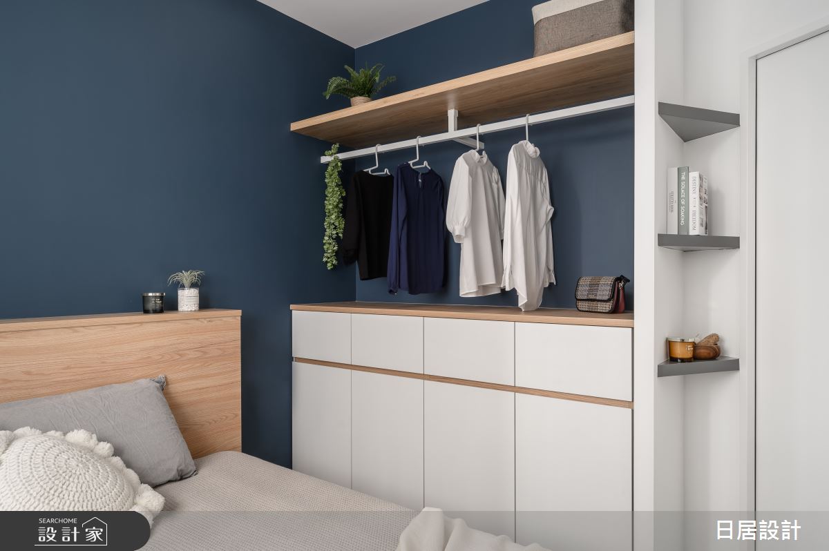 12坪中古屋(5~15年)＿混搭風臥室案例圖片＿日居設計＿日居_藍色湖畔之19