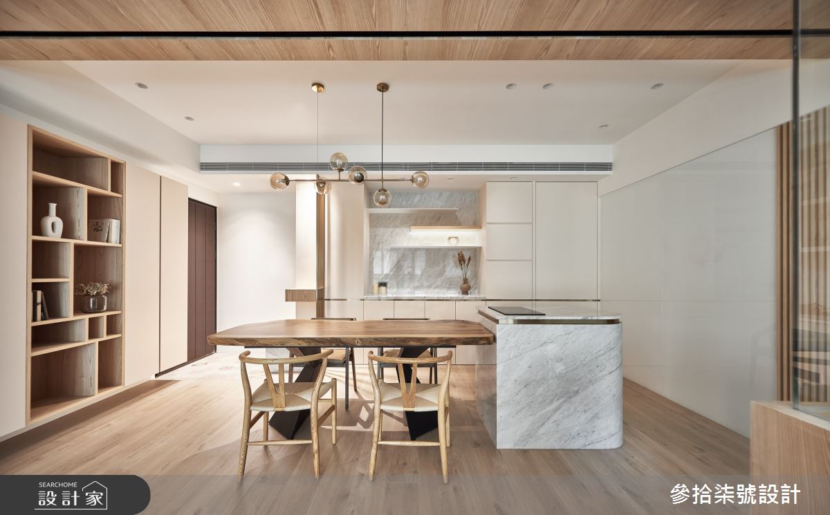 37坪新成屋(5年以下)＿北歐風餐廳中島案例圖片＿參拾柒號設計＿參拾柒號_03之7