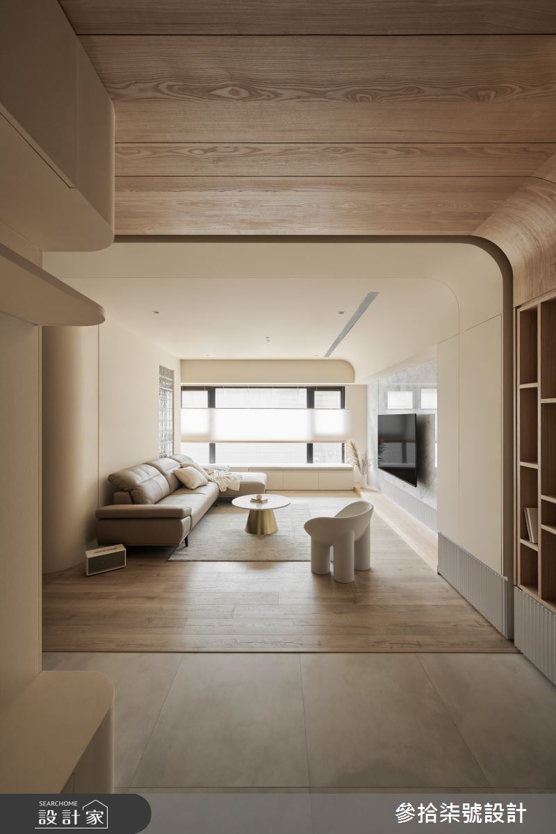 50坪毛胚屋＿現代風客廳臥榻案例圖片＿參拾柒號設計＿參拾柒號_19之6