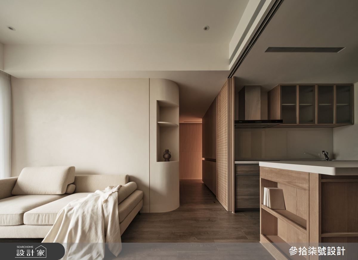 20坪毛胚屋＿侘寂風客廳餐廳中島案例圖片＿參拾柒號設計＿參拾柒號_28之9