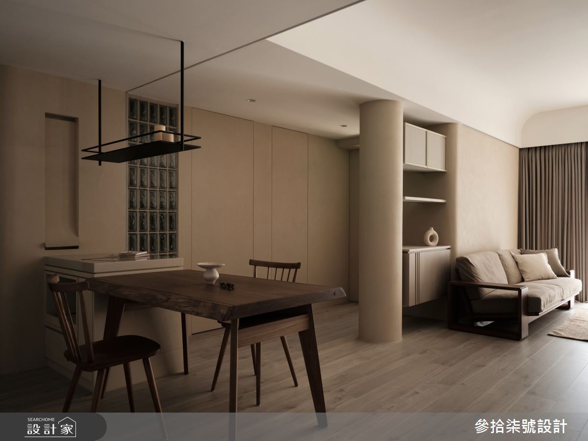 18坪中古屋(5~15年)＿人文禪風客廳餐廳案例圖片＿參拾柒號設計＿參拾柒號_33之4
