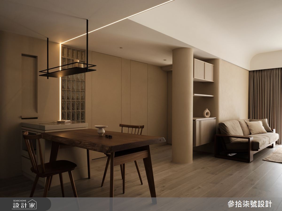 18坪中古屋(5~15年)＿人文禪風客廳餐廳案例圖片＿參拾柒號設計＿參拾柒號_33之5