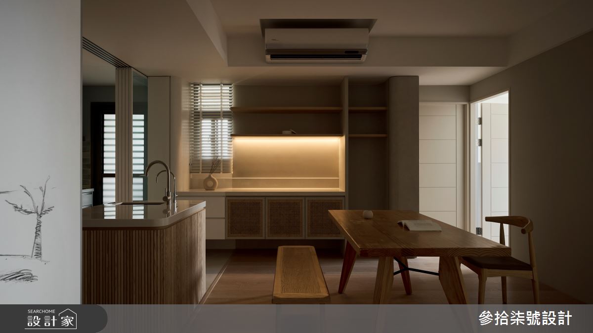 32坪中古屋(5~15年)＿美式風餐廳中島案例圖片＿參拾柒號設計＿參拾柒號_34之15