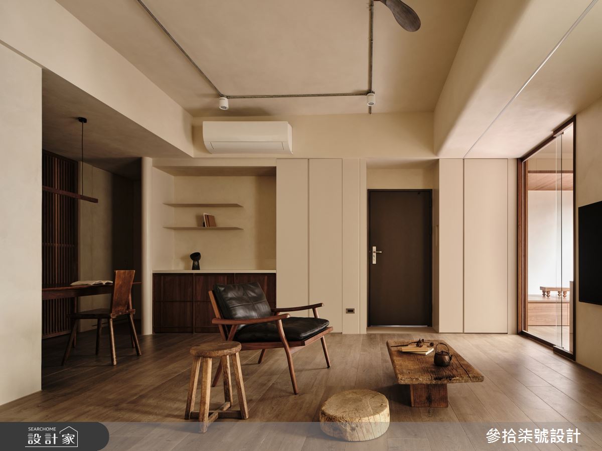 22坪老屋(41~50年)＿侘寂風客廳餐廳案例圖片＿參拾柒號設計＿參拾柒號_36之1