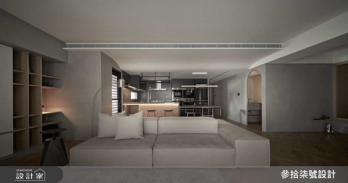 40坪老屋(31~40年)＿現代風客廳餐廳廚房中島案例圖片＿參拾柒號設計＿參拾柒號_37之10