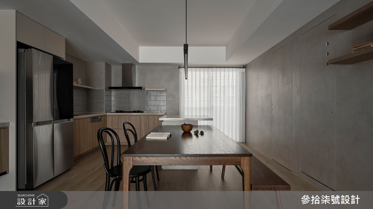 老屋(31~40年)＿北歐風餐廳廚房中島案例圖片＿參拾柒號設計＿參拾柒號_39之11