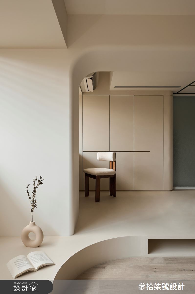 28坪老屋(31~40年)＿奶油風客廳書房案例圖片＿參拾柒號設計＿參拾柒號_41之9