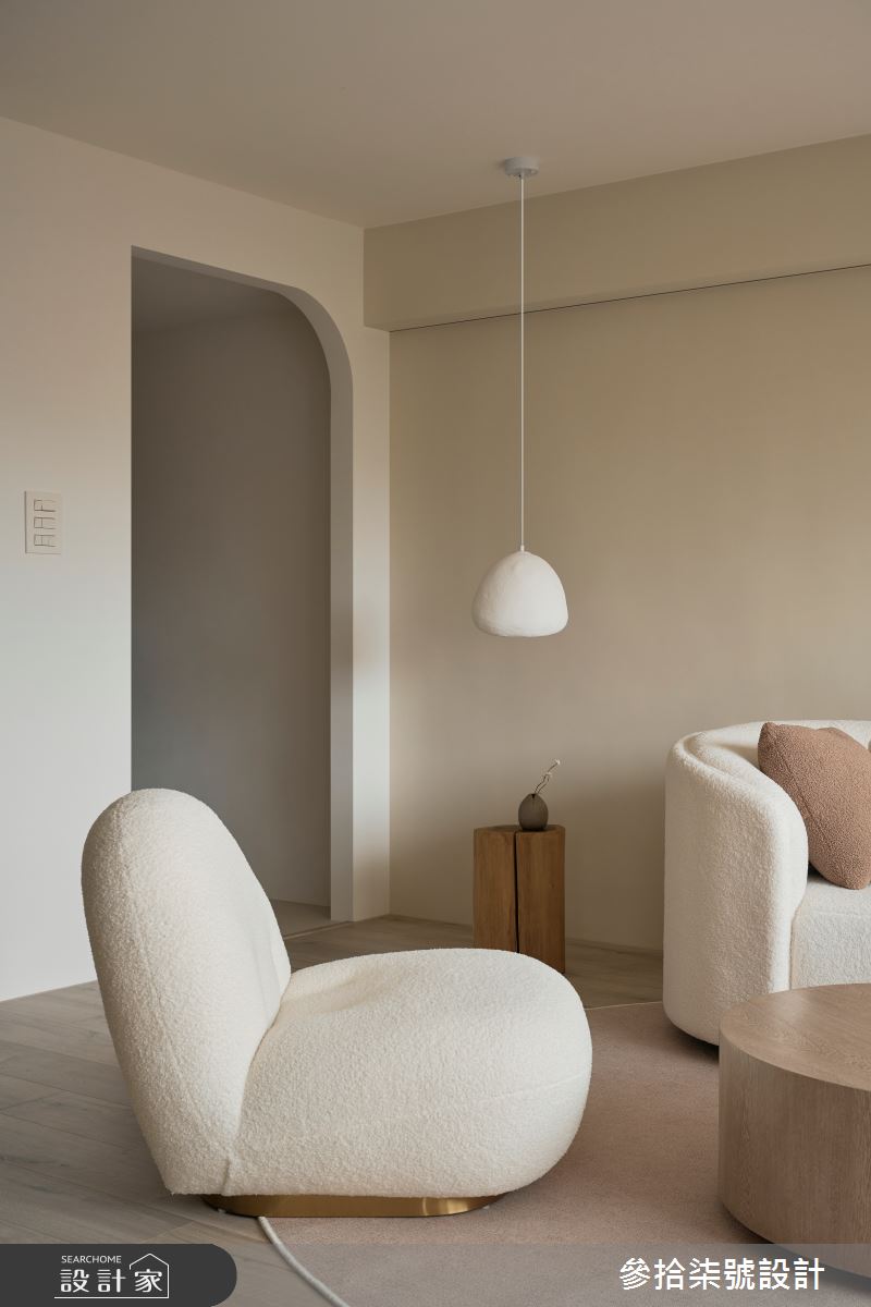 28坪老屋(31~40年)＿奶油風客廳案例圖片＿參拾柒號設計＿參拾柒號_41之7