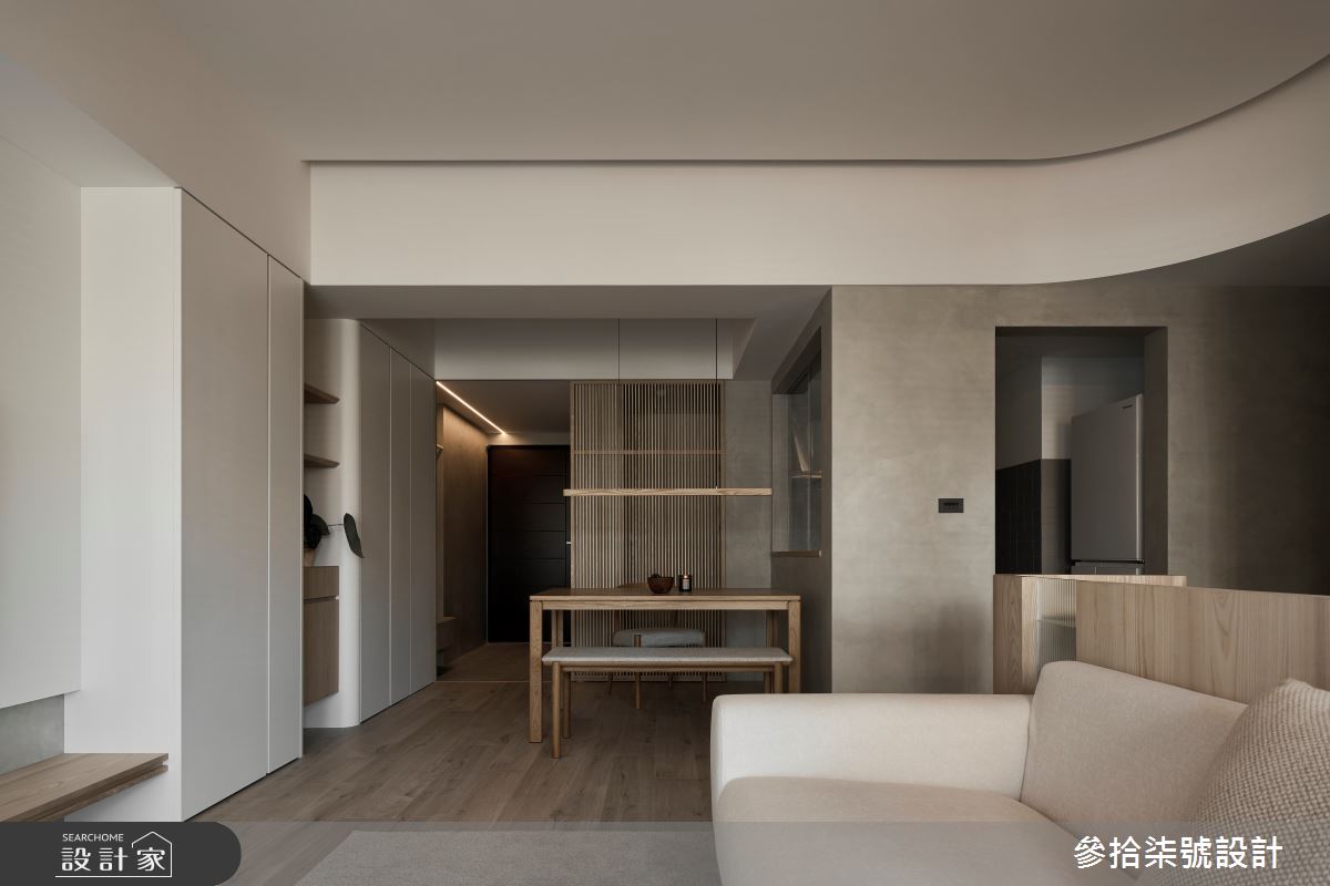 25坪新成屋(5年以下)＿日式無印風玄關客廳餐廳案例圖片＿參拾柒號設計＿參拾柒號_43之1