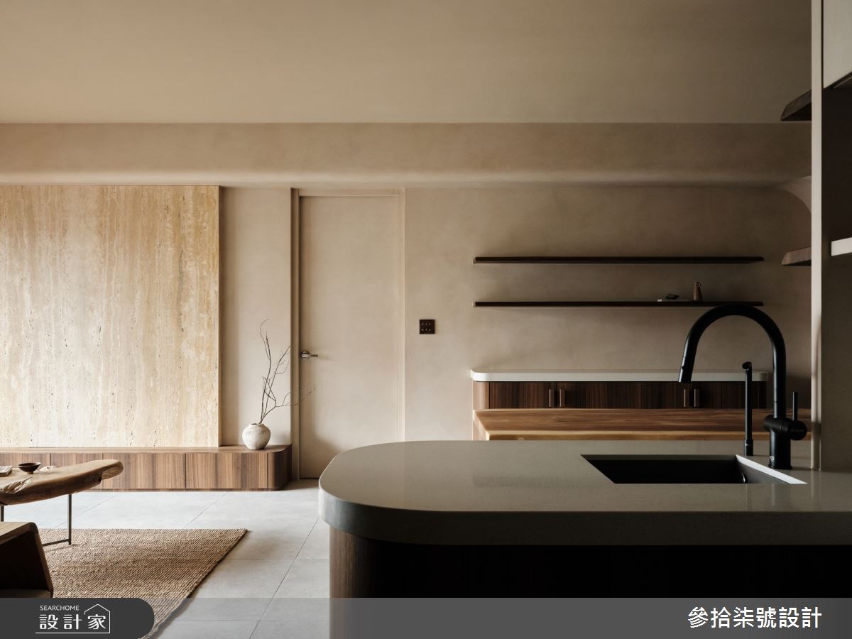 30坪新成屋(5年以下)＿侘寂風客廳中島案例圖片＿參拾柒號設計＿參拾柒號_44之10