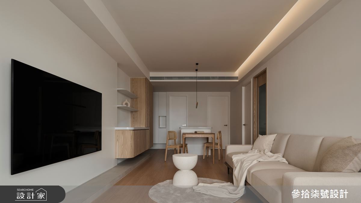 25坪新成屋(5年以下)＿日式風客廳餐廳中島案例圖片＿參拾柒號設計＿參拾柒號_47之8