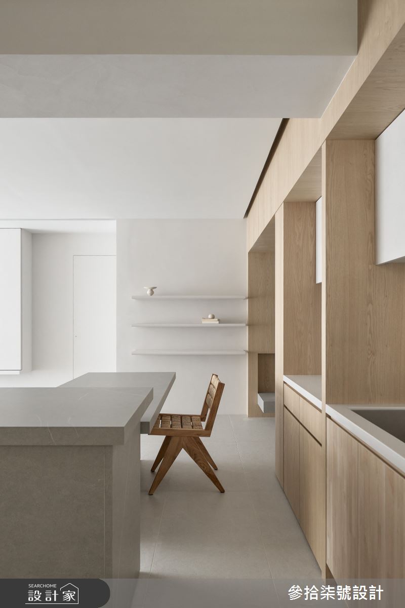35坪中古屋(5~15年)＿北歐風餐廳廚房中島案例圖片＿參拾柒號設計＿參拾柒號_49之13