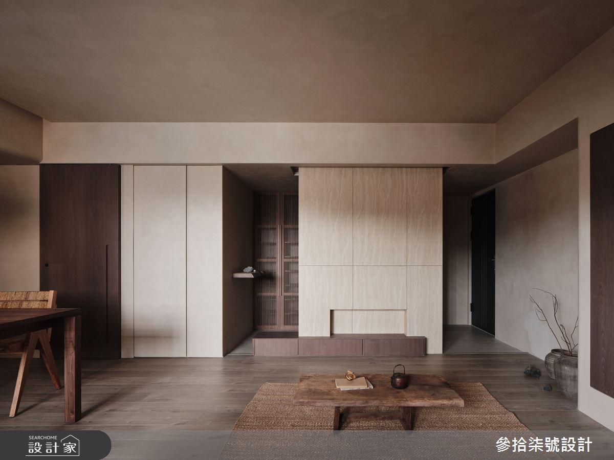 30坪老屋(31~40年)＿侘寂風玄關客廳餐廳案例圖片＿參拾柒號設計＿參拾柒號_51之1