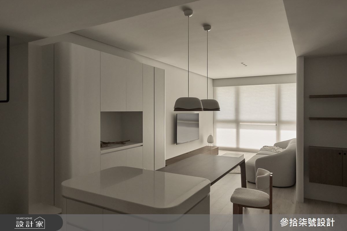 23坪新成屋(5年以下)＿簡約風客廳餐廳中島案例圖片＿參拾柒號設計＿參拾柒號_54之30