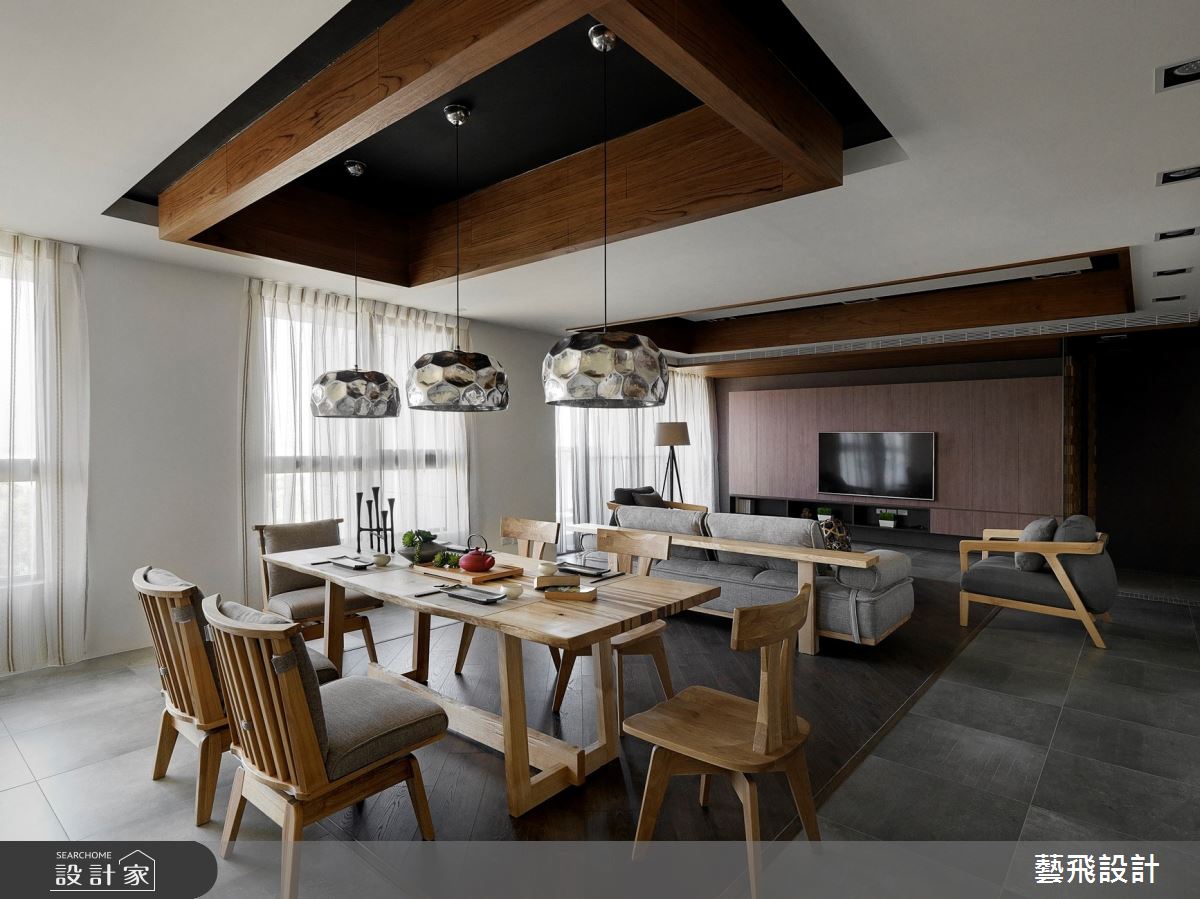 80坪新成屋(5年以下)＿現代風客廳餐廳案例圖片＿藝飛室內設計有限公司＿藝飛_05之3