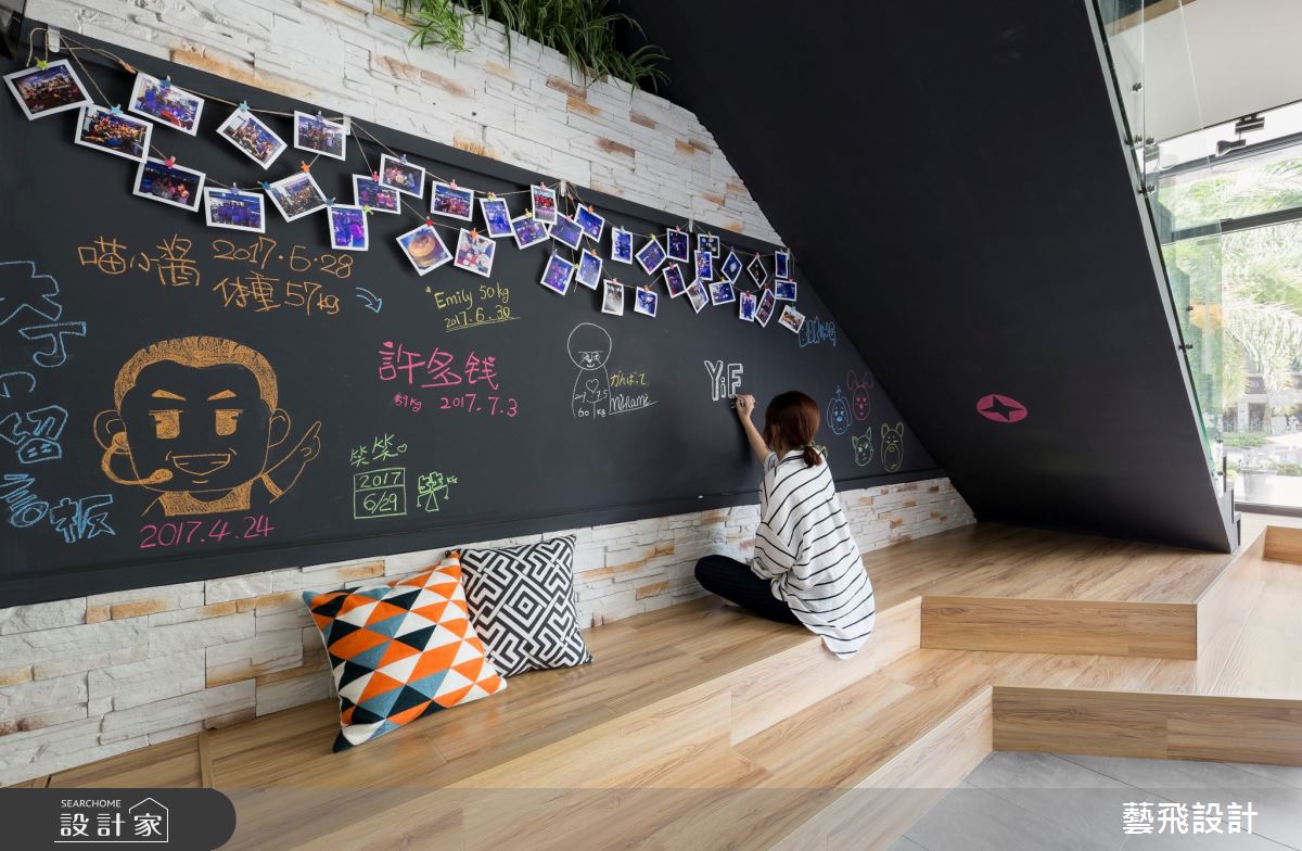 100坪新成屋(5年以下)＿混搭風樓梯案例圖片＿藝飛室內設計有限公司＿藝飛_06之4