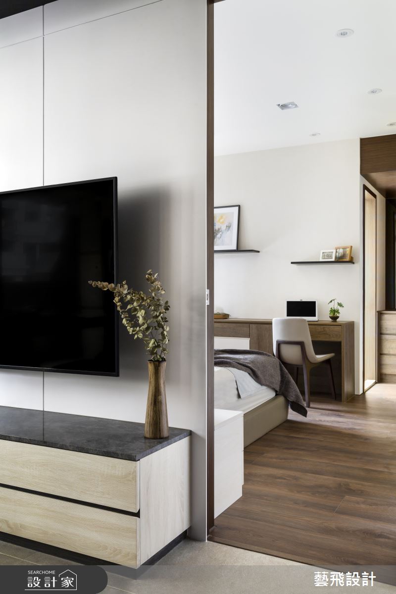 17坪新成屋(5年以下)＿簡約風客廳臥室案例圖片＿藝飛室內設計有限公司＿藝飛_12之9
