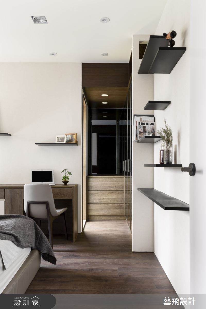 17坪新成屋(5年以下)＿簡約風臥室更衣間案例圖片＿藝飛室內設計有限公司＿藝飛_12之10