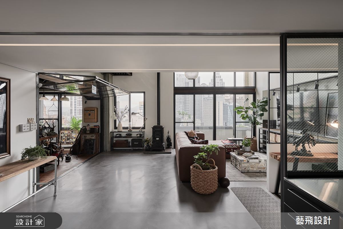 73坪老屋(16~30年)＿工業風客廳案例圖片＿藝飛室內設計有限公司＿藝飛_14之1