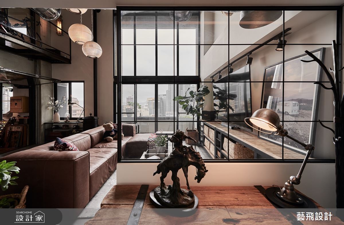 73坪老屋(16~30年)＿工業風客廳案例圖片＿藝飛室內設計有限公司＿藝飛_14之3