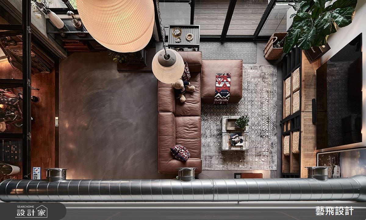 73坪老屋(16~30年)＿工業風客廳案例圖片＿藝飛室內設計有限公司＿藝飛_14之12